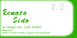 renato sido business card